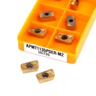 10 шт. APMT1135PDER-M2 VP15TF карбид лезвия фреза токарный станок с ЧПУ фрезерные пластины фрезерные поворотный инструмент для нержавеющая сталь