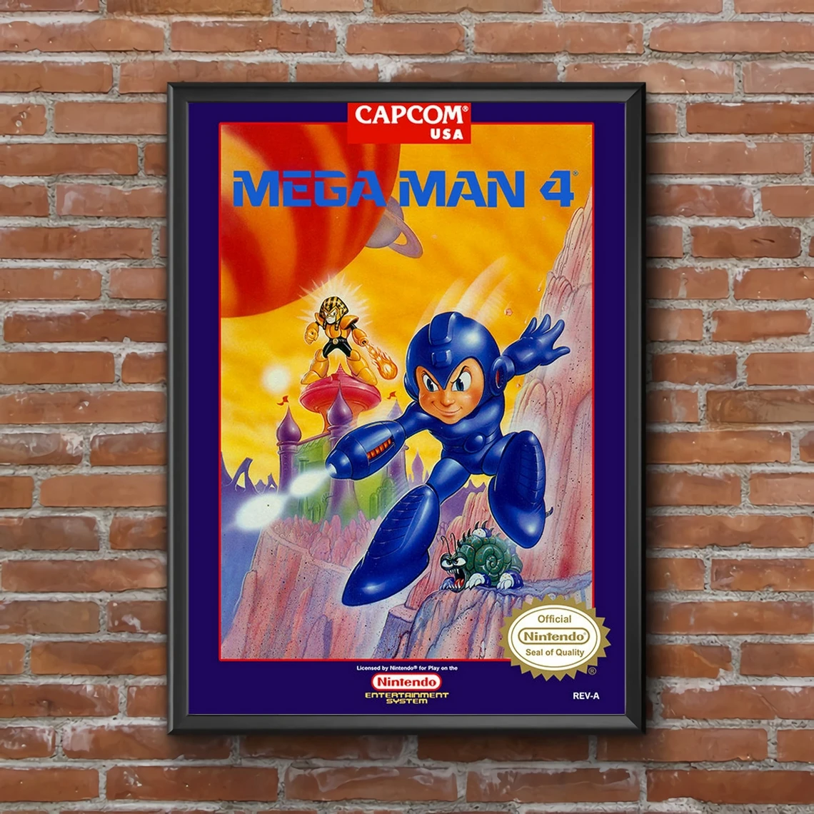 

Mega Man 4 Video Game Canvas Poster Home Wall Painting Decoration (No Frame)