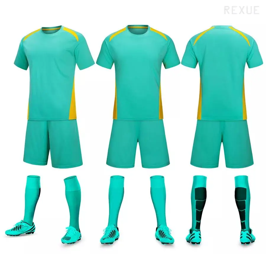 

Men's Soccer Suit High Quality Kid Soccer Shirt Uniform Suit Sports Suit Shirt Shorts Boy Training Soccer Suit Custom Numbers