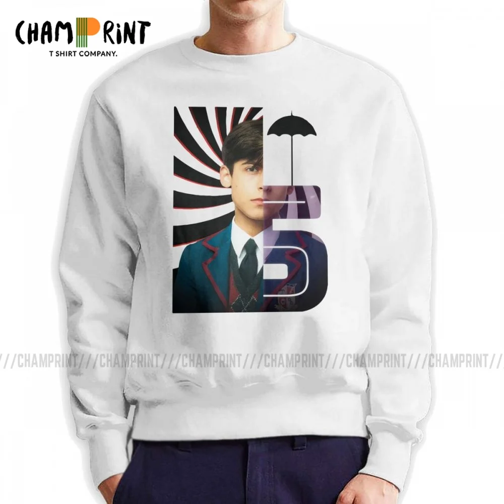 

Мужская винтажная Толстовка Umbrella результате Академии № 5, Свитшот из 100% хлопка с круглым вырезом, обычные пуловеры, одежда