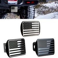 3d american flag hitch cover aluminum us flag plug cover innovative classic black towing hitch cover for protecting car plug