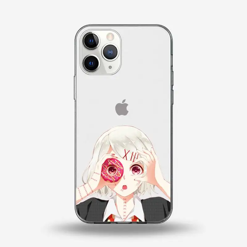 

Tokyo Ghoul anime JUZO SUZUYA Phone Case Transparent for iPhone 6 7 8 11 12 s mini pro X XS XR MAX Plus