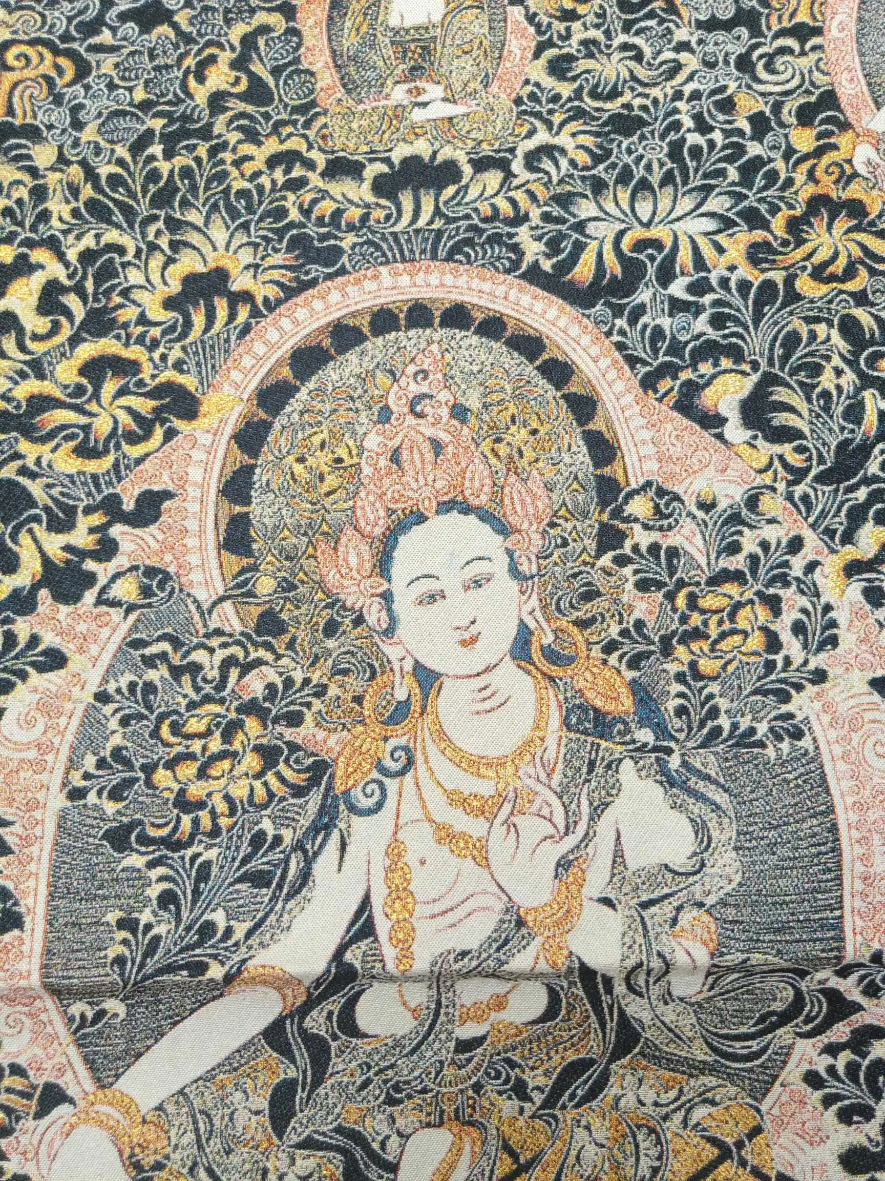 36 &quotтибетский с тканевым верхом вышитыми шелк Буддизм зеленый Тара Tangka Фреска