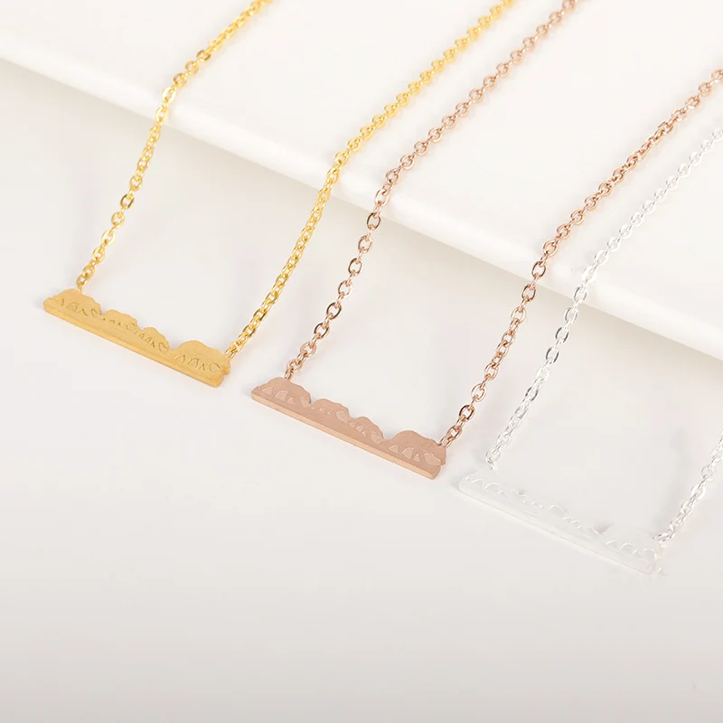 Hollow Moon Phase Pendant Necklace Gold Color Stainless Steel Chain Long Bar Collier Femme Lunar Talisman Witchcraft Jewelry | Украшения и