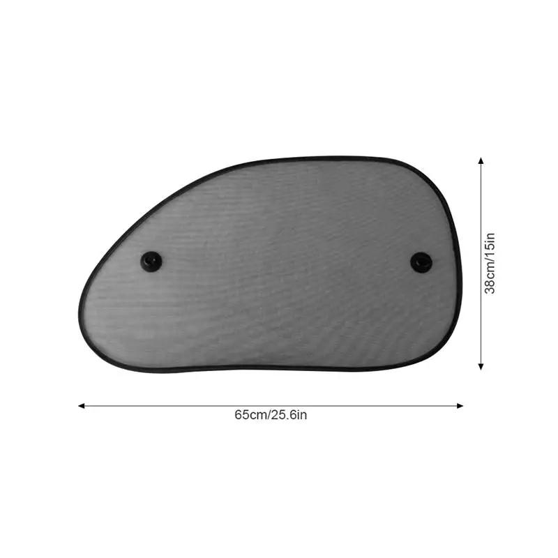 

Car Window Shade (1/2 Pack) Mesh Car Side Sunshade Cover Universal Sun Glare UV Rays and Privacy Protection for Baby Kids Adult