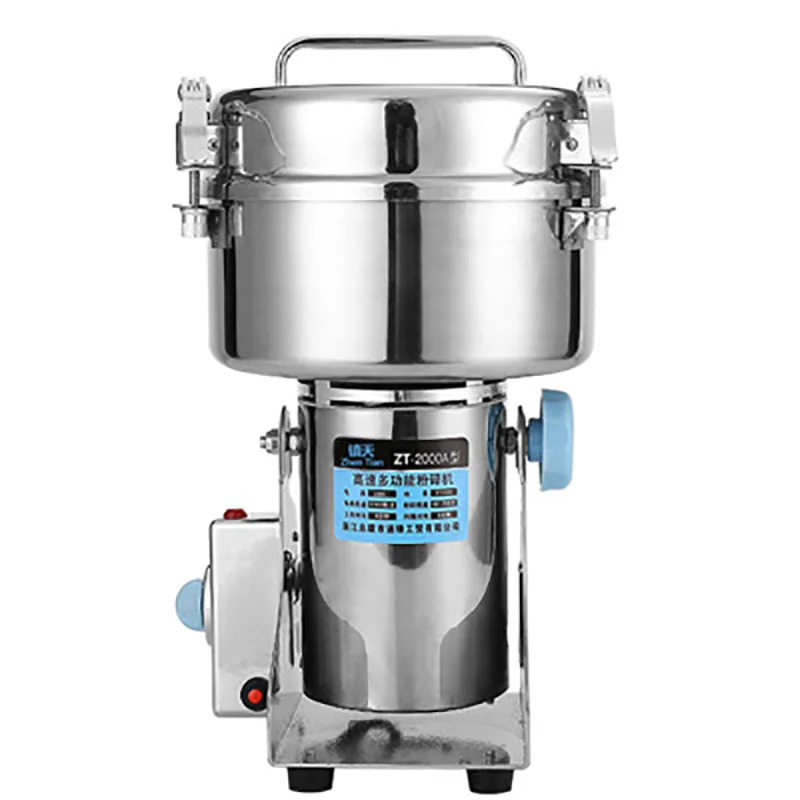 

2000g Electric Spice Grinder High Speed Swing Type 4100W Mill Powder Machine for Grinding Various Grains Spice Herb