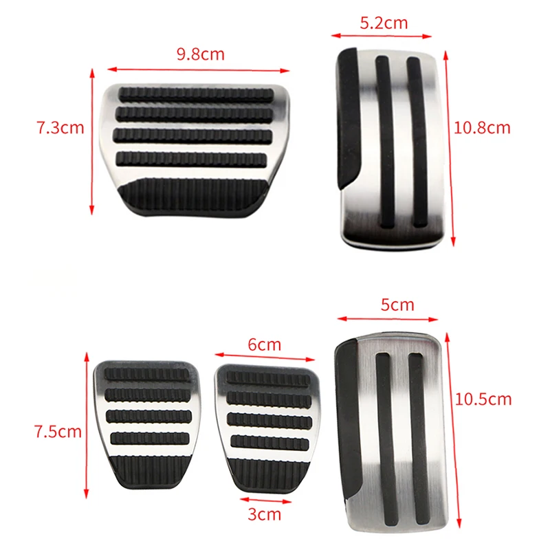 Автомобильные педали из нержавеющей стали накладки для ног топливный ускоритель