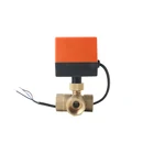 DN15 Трехходовой Электрический привод клапан 220 В переменного тока Электрический шаровой кран 12 дюйма Электрический шаровой кран