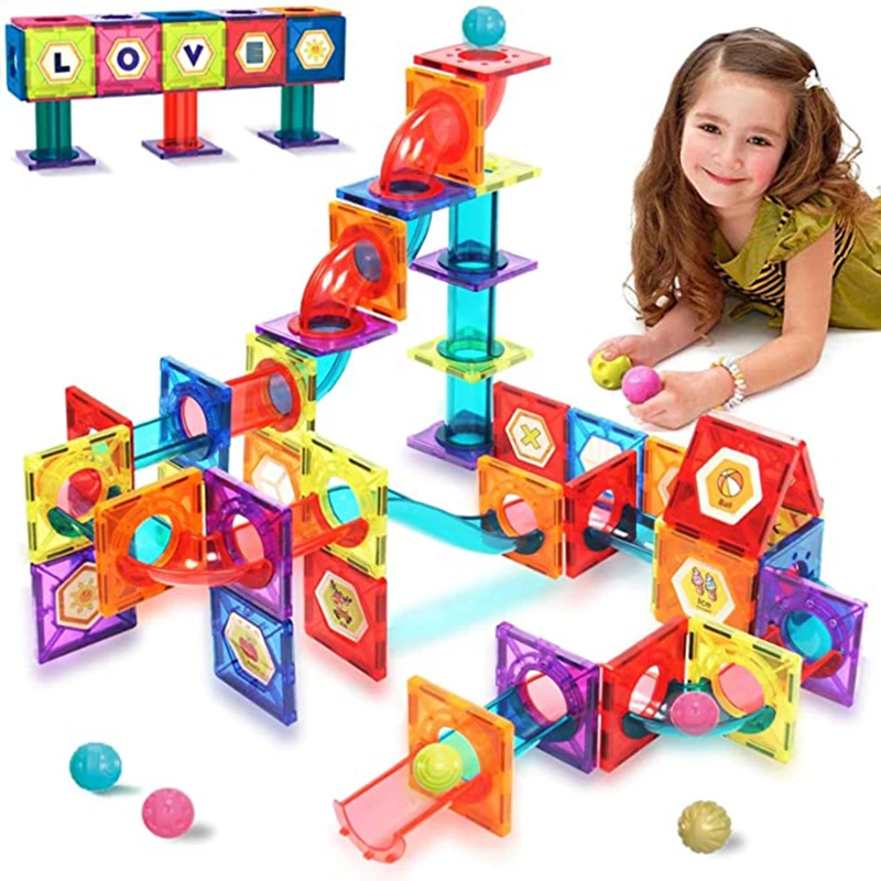 Детский конструктор с мраморным рисунком набор строительных блоков игрушка для