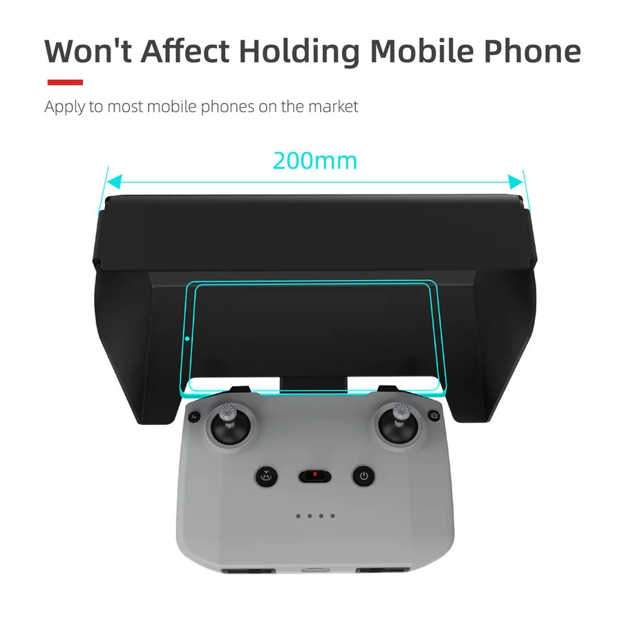 drone dji mavic 3 sunhood remote control sunshade phone monitor sun shade hood for dji mavic 3mavic air 22smini 2 accessories free global shipping