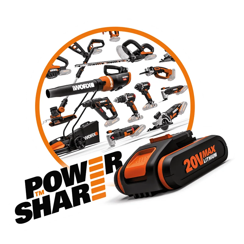 Бесплатная доставка электрическая Беспроводная отвертка Worx 20 в Powershare AiDrill WX178