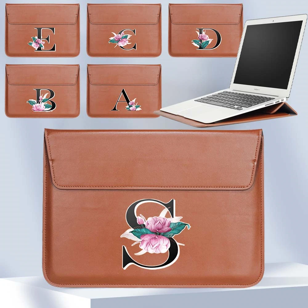 

Portable PU Leather Laptop Sleeve Pouch Bag 11" 12" 13" 15"15.6" for Apple/Huawei/Microsoft/ Acer/Asus/Dell/ Notebook Stand Case