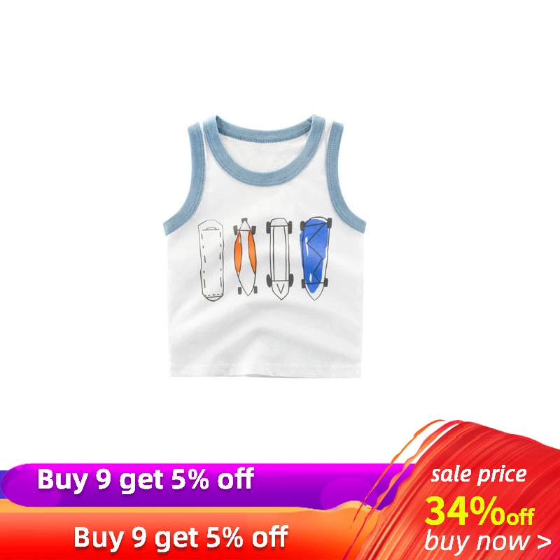 Жилет детский летний хлопковый без рукавов на возраст 2-9 лет |