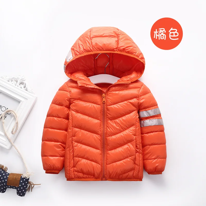 Baby Thin Section Down Coat Hooded Long Sleeve Small Boy Child Female Jacket Winter | Детская одежда и обувь