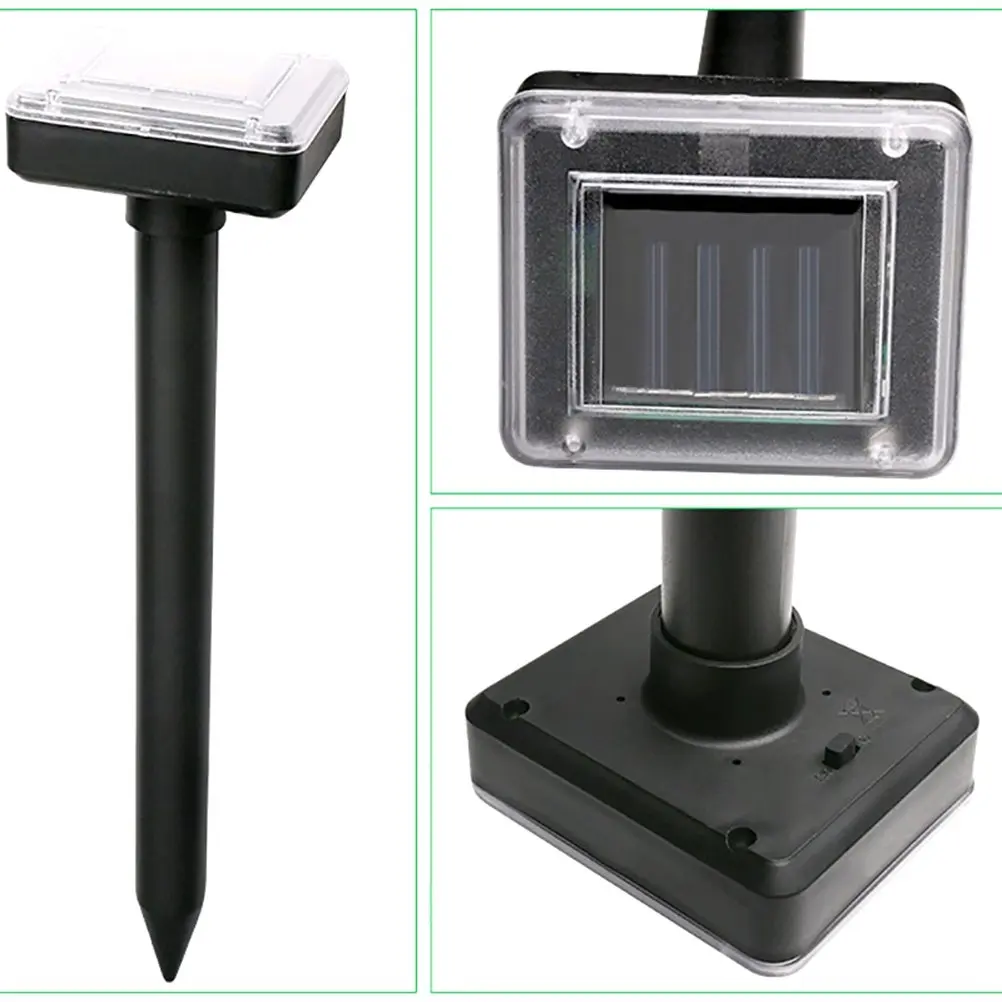 Солнечный ультразвуковой отпугиватель вредителей птиц мыши Змея Отпугиватель