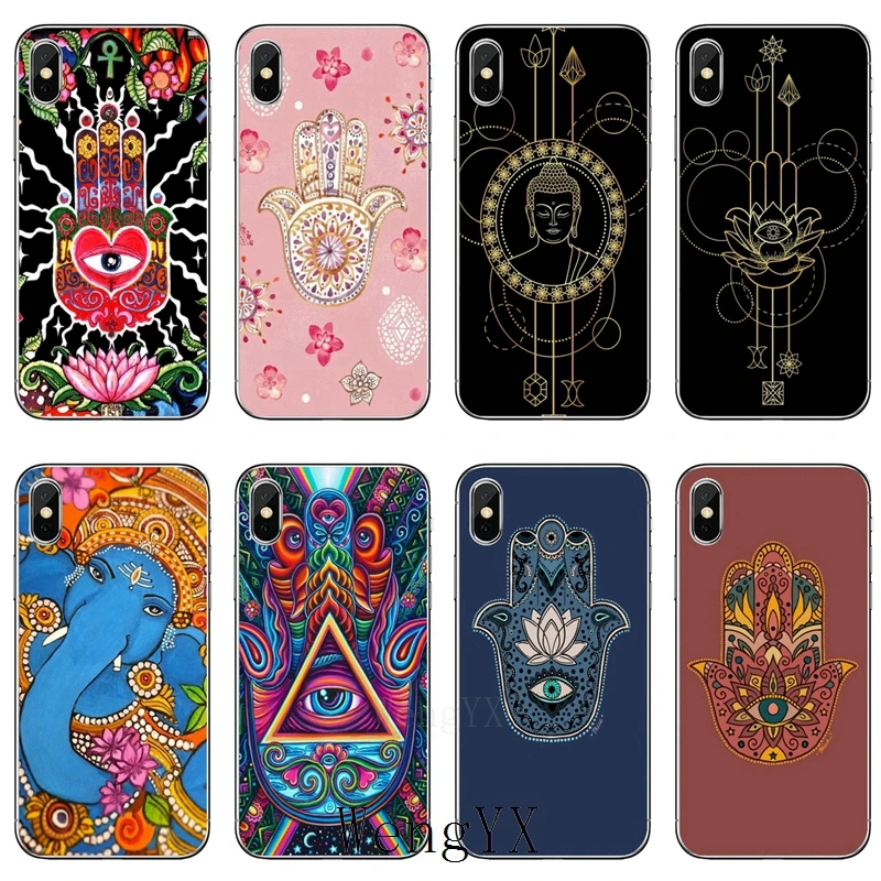 Силиконовый чехол Hamsa для iPhone 13 12 11 Pro Mini XS Max XR X 8 7 Plus 6 6S 5 | Мобильные телефоны и