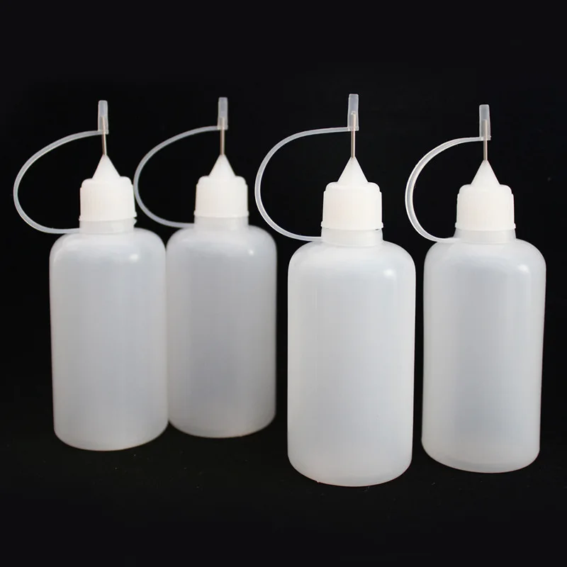 

5Pcs/Set 5/10/20/50Ml Needle Glue Applicator Bottle For Paper Quilling DIY Scrapbooking Craft Tool