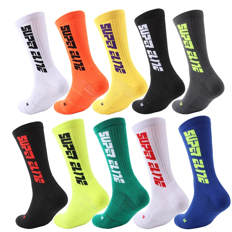 

XPAY Performance Moisture Wicking Outdoor Sport Sox Men's Selected Cushion Crew Socks With Terry Inside For Basketball.