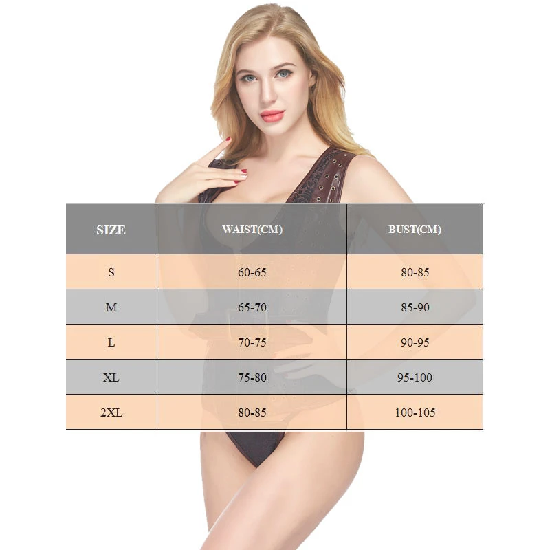 

Corset Sexy Bustier Top Gothic Leather Corset Overbust Corselet Vest Shaper Women Body Shapewear Slimming Belly Sheath