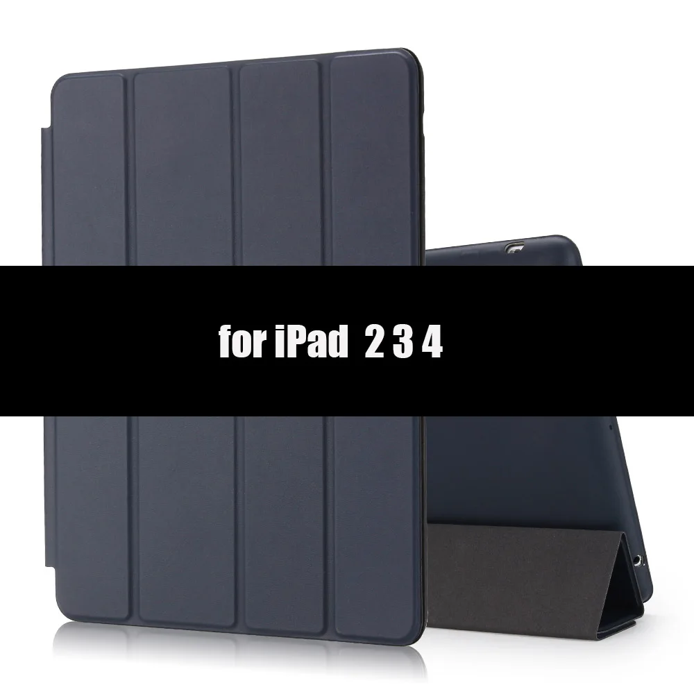Dark Blue-A Pu кожаный чехол для ipad 9,7 air 1 2 5th 6th Generation, Aiyopeen Магнитный Флип смарт-чехол для ipad 4 3 2 Чехол - Цвет: Dark Blue-A