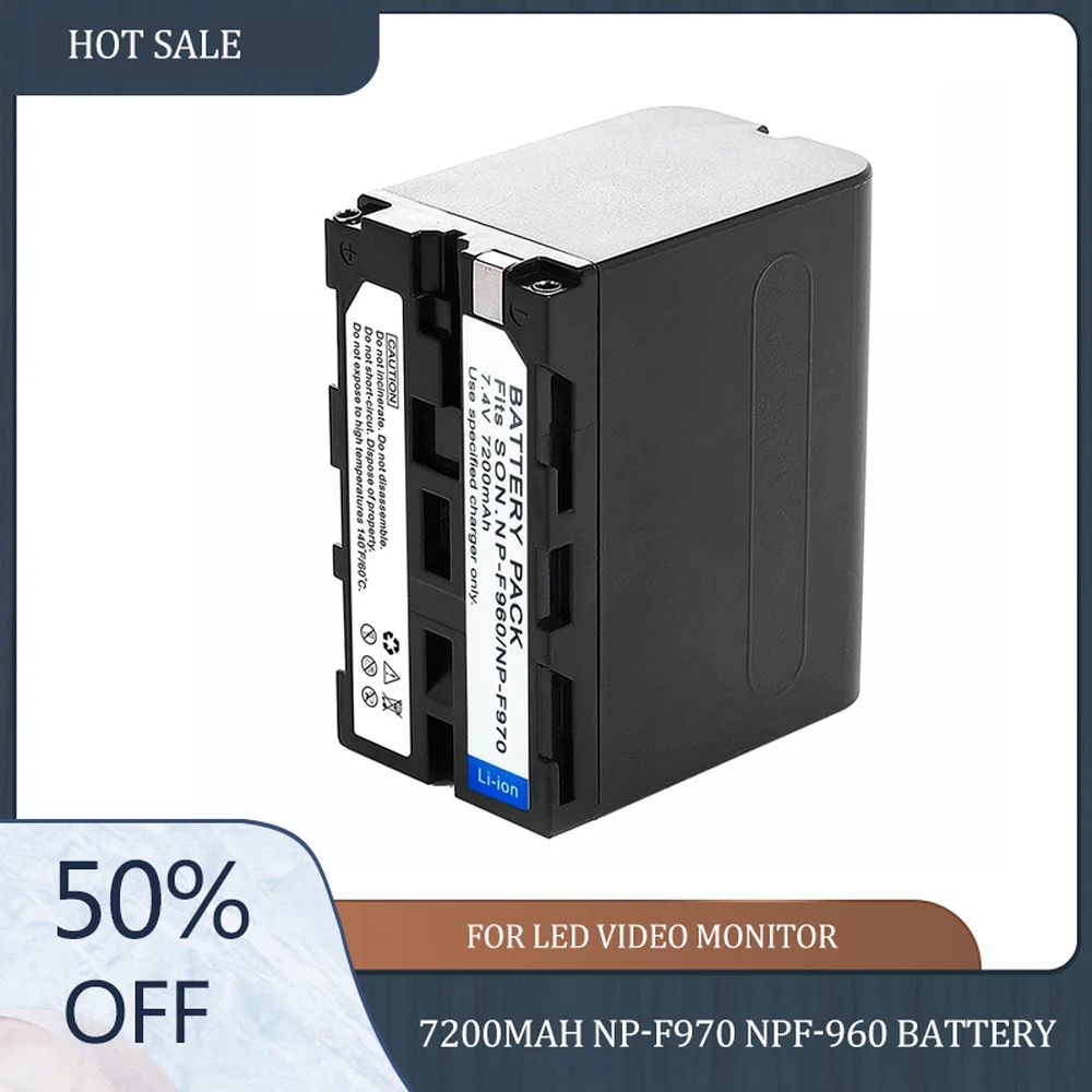

Promote 7200mAh NP-F970 NPF-960 Photographic Lamp Battery for LED Video Monitor Battery Yongnuo Photography Rechargeable Battery
