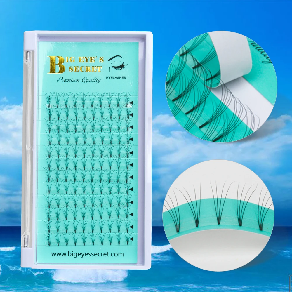 Готовые объемные ресницы для наращивания норковые Объемные 3D 6D мягкие