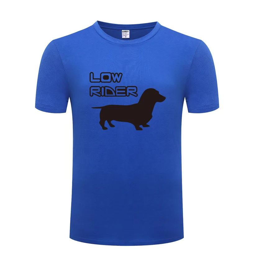 

Funny Low Rider - Dachshund Wiener Dog Cotton T Shirt Big Size Men O-Neck Summer Short Sleeve Tshirts S-3X Tees