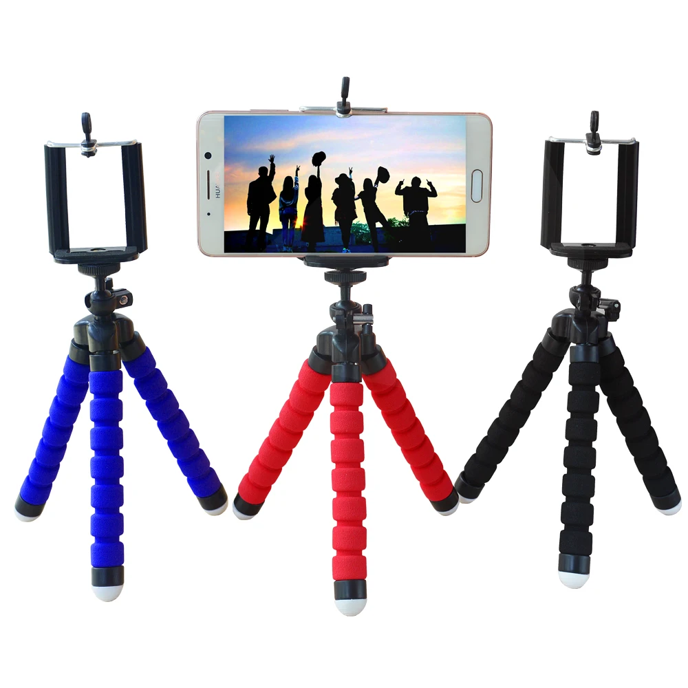 tripod for phone mini tripod flexible sponge octopus for mobile phone stand holder selfie clip portable smartphone camera tripod free global shipping