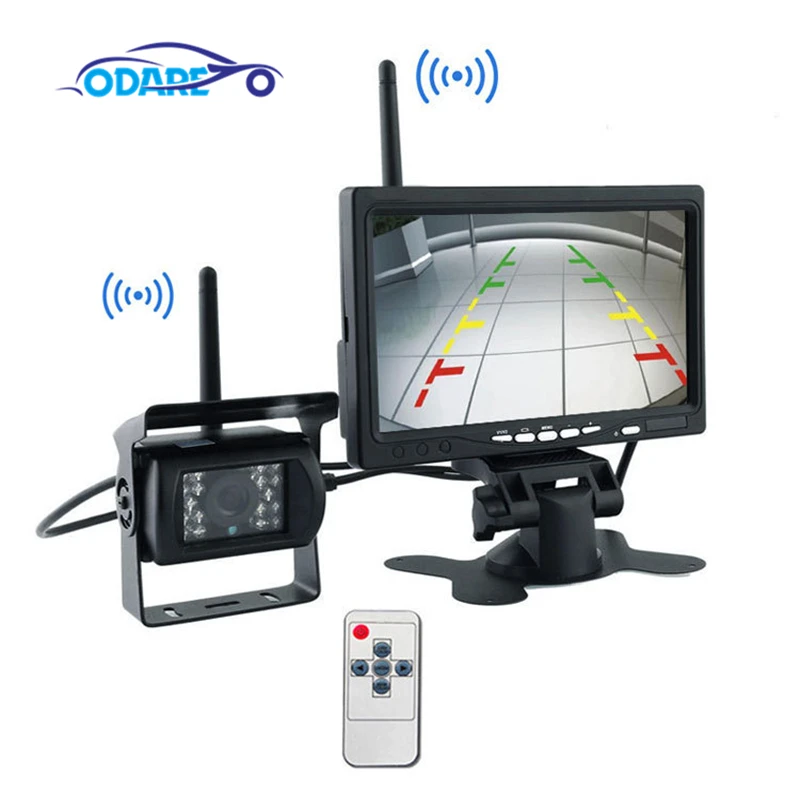 Беспроводная камера заднего вида 7 &quotHD TFT LCD монитор парковочная система