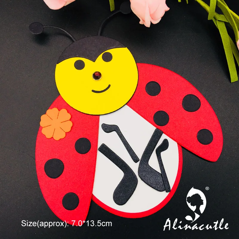 Штамп для резки металла бирка божьей коровки скрапбукинг бумажные изделия