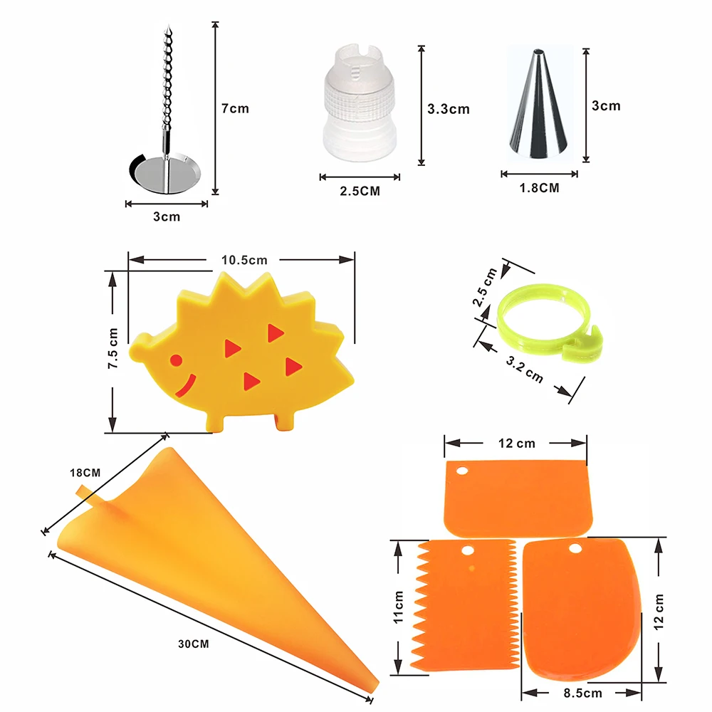 

18pc Stainless Steel Cake Decorating Mouth Silicone Pastry Bag Reusable Icing Piping Nozzles Set Kitchen Cake Decorating Tools