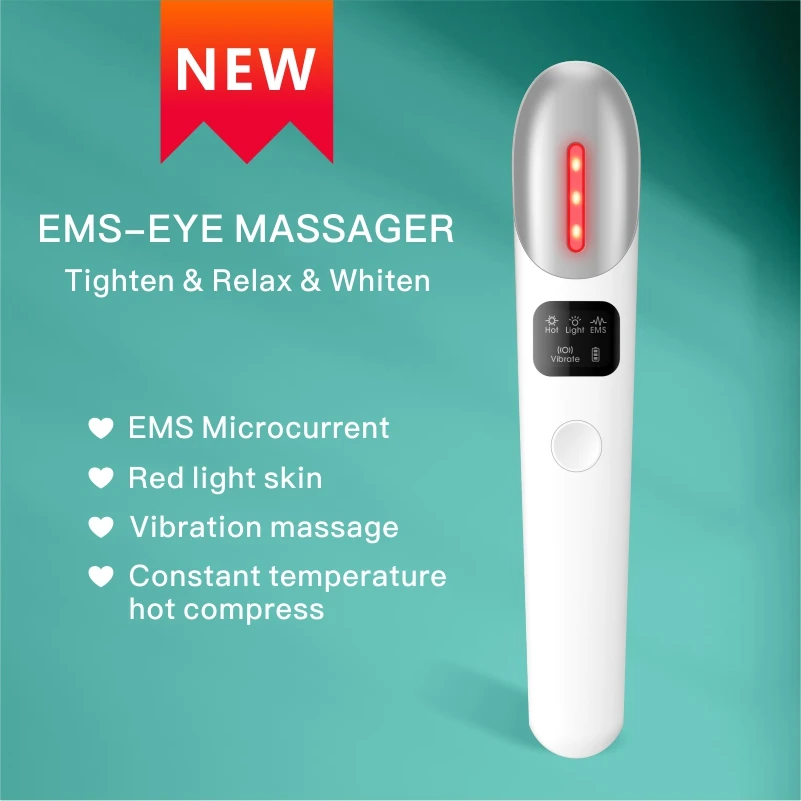

Microcorrentes para o rosto facial massageador de olho elétrico termostática instrumento massagem vibratória led fóton luz