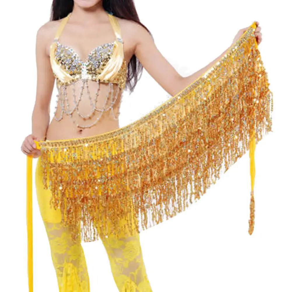 

Breathable Dance Accessory Belly Dance Hip Scarf Performance Outfits Skirt for Party