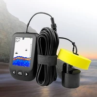 xf02 c portable fish finder 9m cable fishing sonar alarm 0 6 100m echo sounder transducer for fishing detector icesea fishing