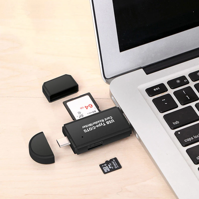 Оптовая продажа 3 в 1 OTG Type C кардридер Тип USB 2 0 микро комбо слота устройство для