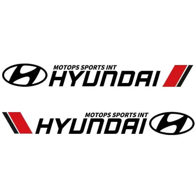 

Car Styling 2Pcs Door Side Vinyl Decal Skirt Emblem Stickers For Hyundai Accent Azera Elantra GDI Genesis I10 I20 I30 I40 IX20