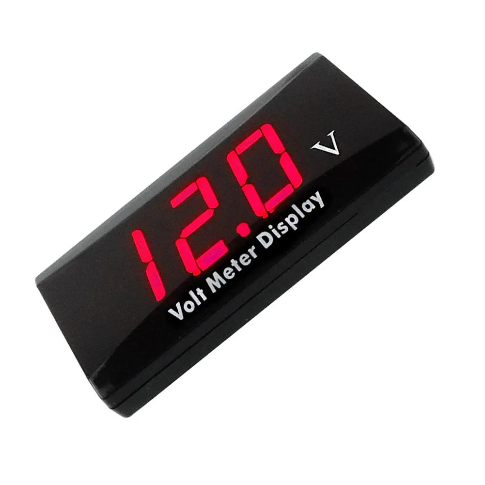 Автомобильный мотоцикл 12V цифровой светодиодный вольтметр измеритель величины
