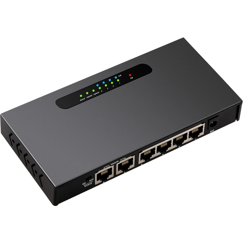 Diewu 6 Порты и разъёмы Poe коммутатор Gigabit Ethernet сетевой коммутатор Gigabit 4-Порты и разъёмы 10/100 Мбит/с 802.3At/Af Poe+ 2-Порты и разъёмы 10/100 Мбит/с коммутатор питания через Ethernet