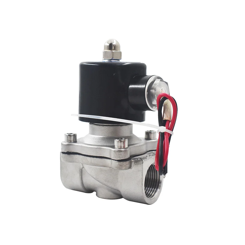 Нержавеющая сталь 3/4 &quotNPT электромагнитный клапан для 12VDC 12 вольт DC Витон |