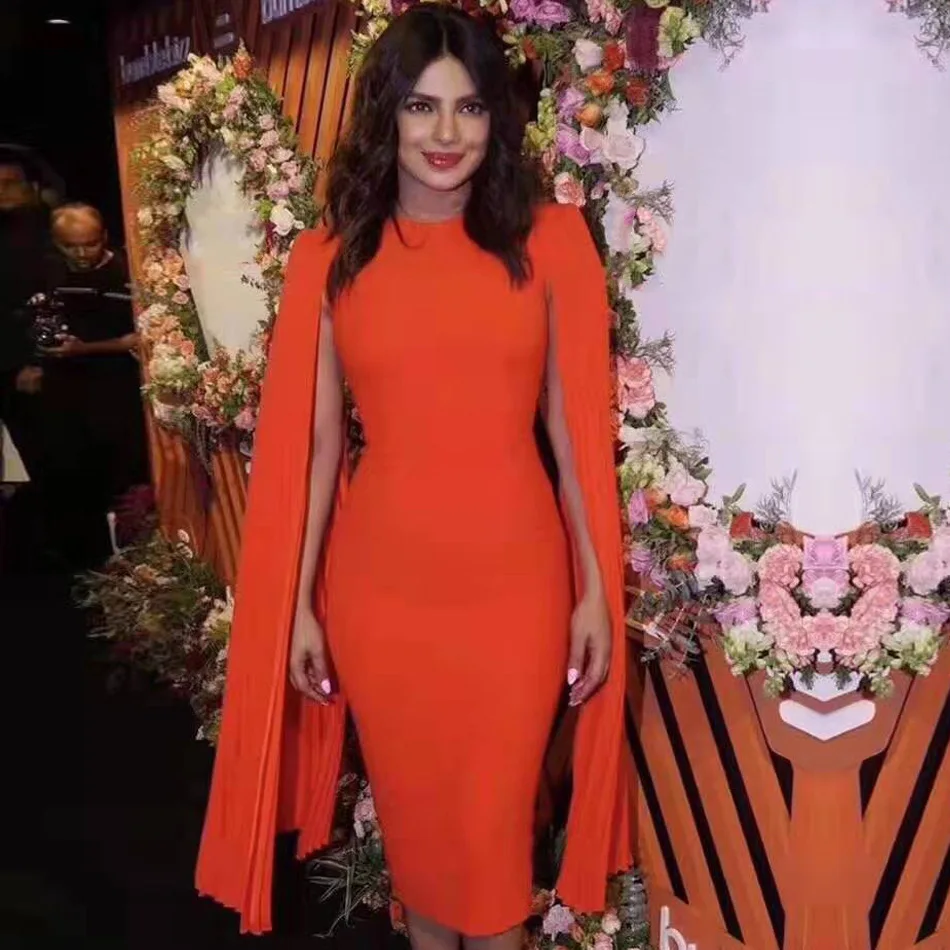 Новинка 2020 весеннее черное облегающее Бандажное платье знаменитостей миди