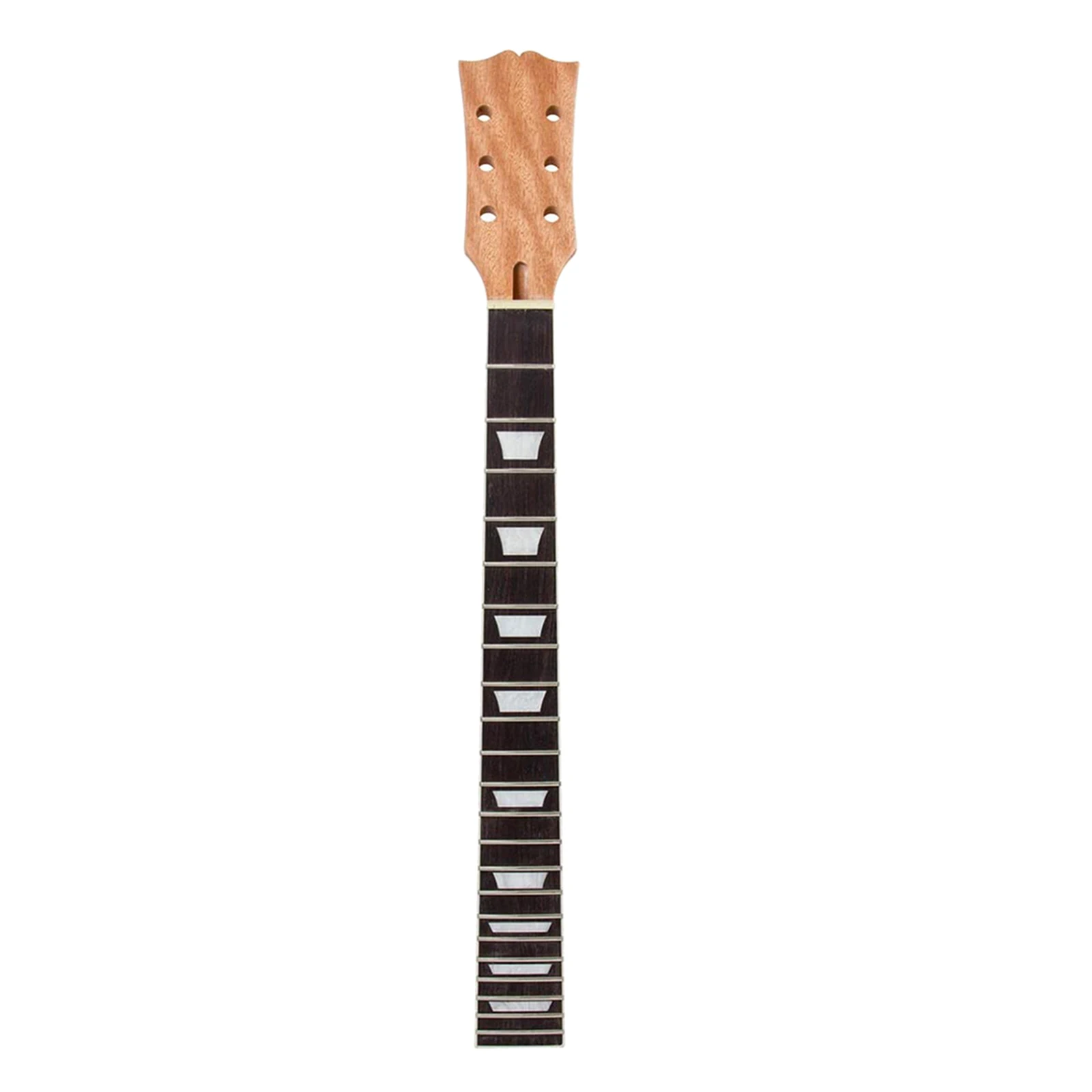 

1pc Mahogany 22 Fret Electric Guitar Neck for Guitar Replacement Fingerboard Sector Binding Inlay Parts