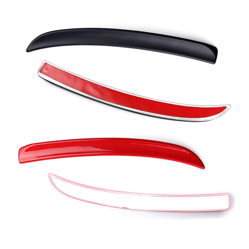 Углеродное волокно матовый черный/красный Автомобильный задний спойлер