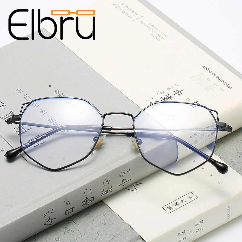 

Men Women Vintage Myopia Glasses Cat Ear Anti Blue Light Nearsighted Glasses Metal Frame Clear Eyeglasses Diopter -1.0~-4.0
