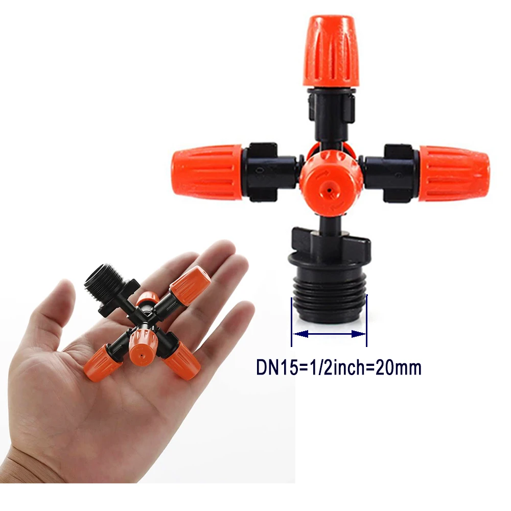 

10 шт., насадки-распылители для полива сада, 1/2 дюйма