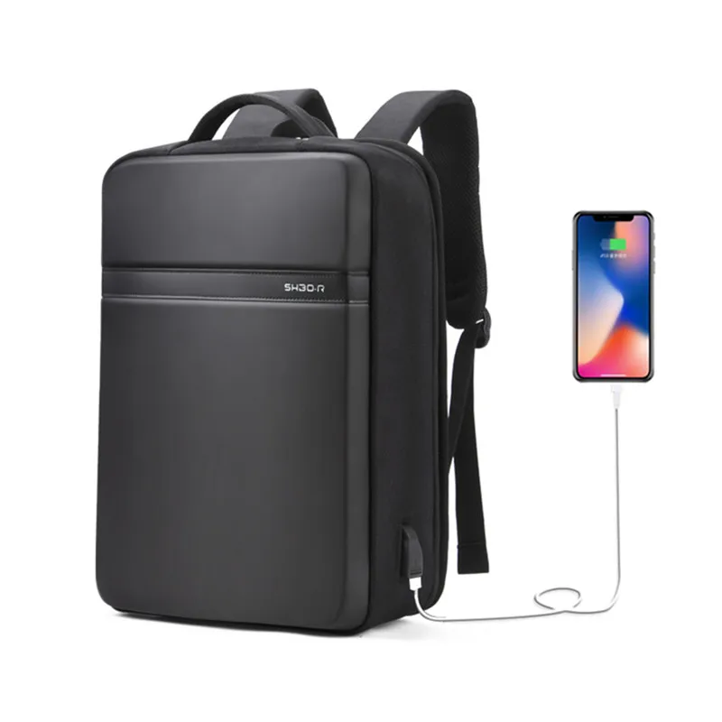 

Рюкзак мужской для ноутбука 15,6 дюйма с защитой от кражи, водонепроницаемый школьный ранец с USB-зарядкой, деловая дорожная сумка для ноутбука