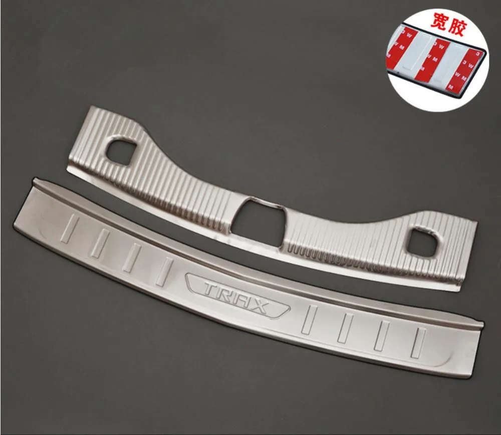 Нержавеющая сталь Задний бампер протектор Подоконник багажник протектора