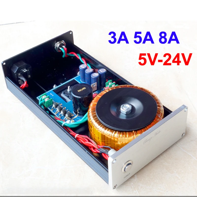 KYYSLB 120 Вт 2AS1943 2SC5200 усилитель мощности DC Линейный источник питания LM317 + TL431 Выход