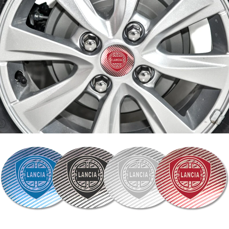4 шт. 56.5 мм наклейка эмблемы автомобиля для колесного центрального кожуха обода Lancia аксессуары Автомобили.