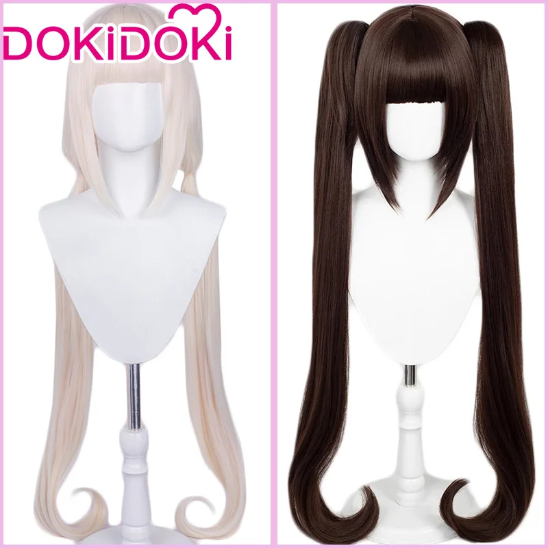 DokiDoki Nekopara Косплей Костюм Chocola/парик ванили женский парик длинные коричневые