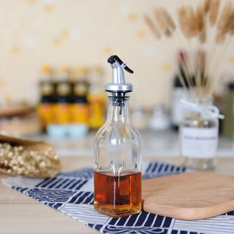 Приправа бутылки диспенсер для приготовления пищи стеклянная бутылка хранения